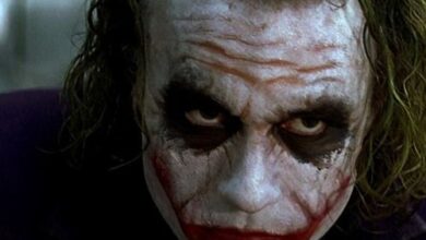 Heath Ledger as Joker in The Dark Knight iconic performance