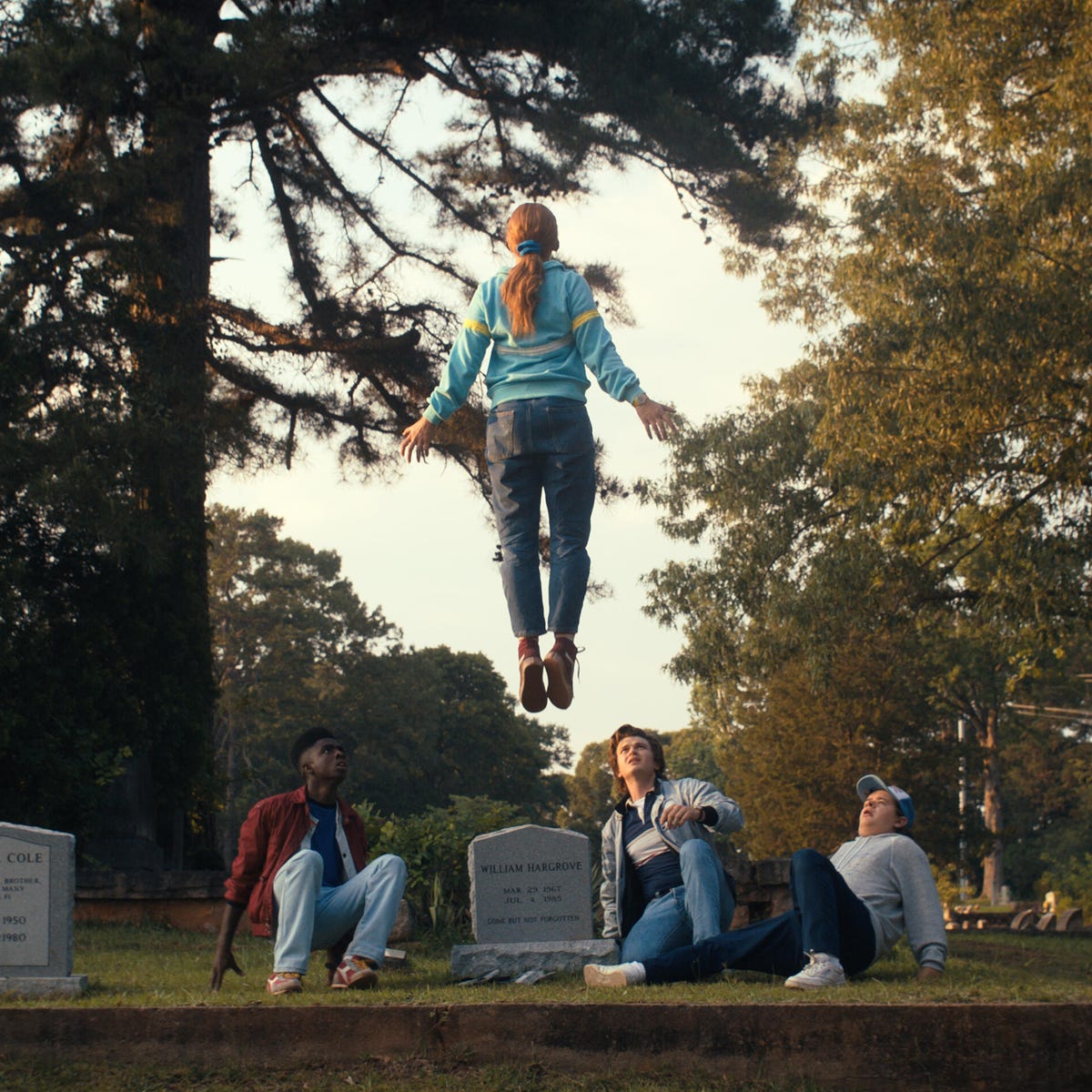 Max floating scene from Stranger Things Season