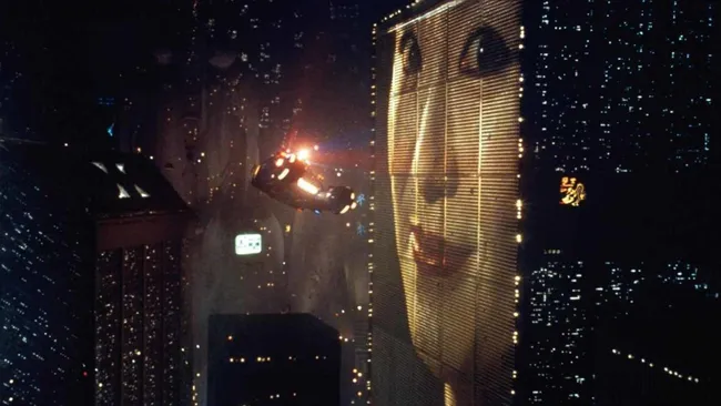 Blade Runner 1982 director’s cut cityscape at night