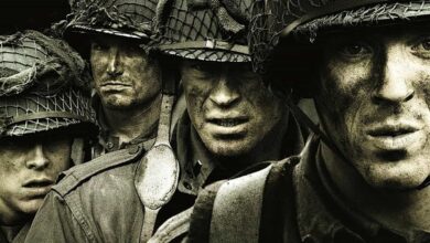 Soldiers in Band of Brothers – classic war mini-series everyone should watch.